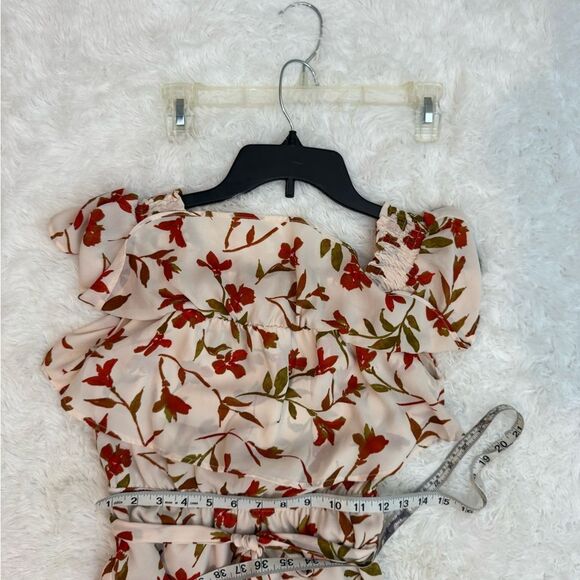 Lovers + Friends Floral Mini Dress in Red and Green - Picture 5 of 10